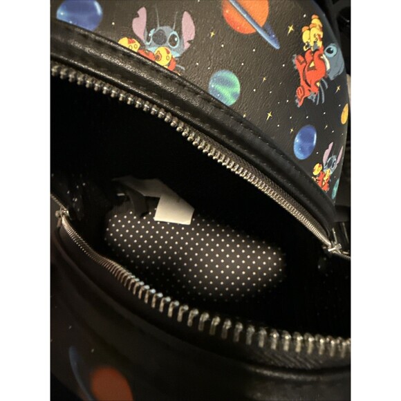 Loungefly Disney Lilo & Stitch in Space Allover Print Mini Backpack - Picture 6 of 7